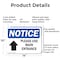Signmission Please Use Main Entrance Up Arrow OSHA Notice Sign, Aluminum, 14in W x 10in L, 2PK OS-2PACK-NS-A-1014-L-17617 - alternate 5